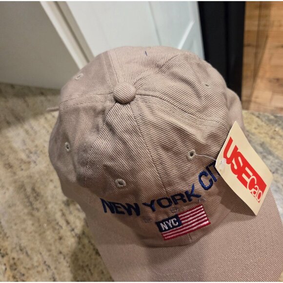 New! New York City NYC USA Cap Adjustable Embroidered American Flag Patriotic - Picture 2 of 8